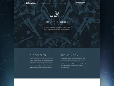 Betable Corp responsive startup ui ux website design
