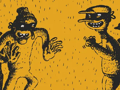 The Color Scheme bugs87 cover art hand lettering hand type illos illustration negative space