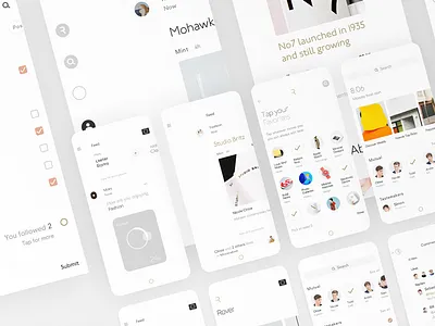 Rover app clean contemporary design ios minimal mobile modern ui user experience user interface ux