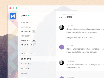 Playing with Slack app osx slack ui