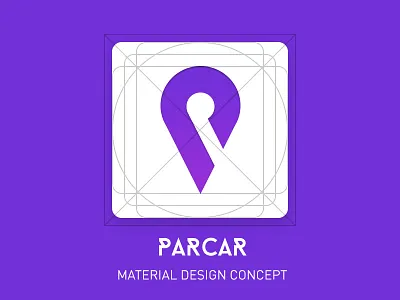 Parcar app icon concept android app app icon icon ios app material design mobile ui