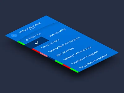 To-Do List apple blue color design flat google shadow to do ui