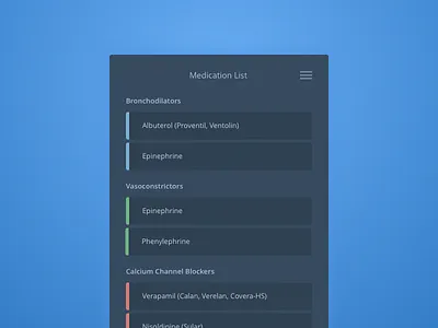 Medication App android ios mobile