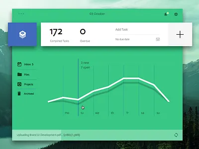 Day 008 - Todo Widget clean desktop flat task to do ui widget