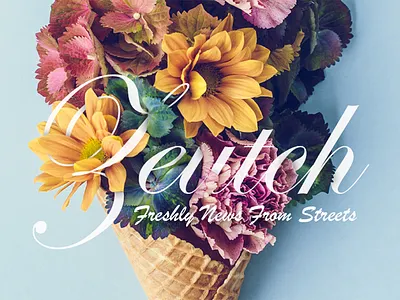 Image for Zeutch brand colors flower ice cornet image vintage web zeutch