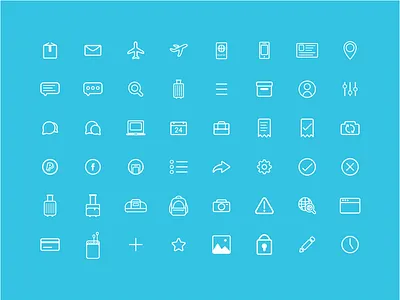ShipIt Icons icons mobile shipit ui vector visual design