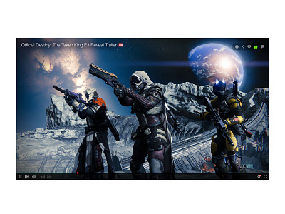 Day 027 - Youtube add-on design full screen player ui ux video youtube