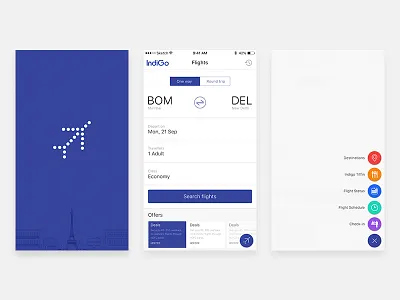 Indigo Mobile App (Redesign) airline booking flight indigo ios redesign travel ui