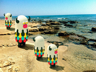 Rocky beach 3d crete frogluslumps monsters summer vacations