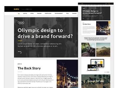 Bjorn Multipurpose Sketch Theme bjorn fashion portfolio sketch theme web wordpress work