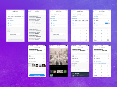 Listing Creation [Process] listing page real estate sketch startup web app