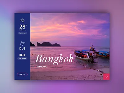Travel Card card design flight interface travel ui ux
