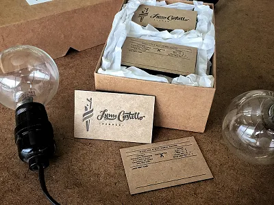 Lynn Costello Barber Bizcard barber barbershop business cards identity letterpress logo product photography