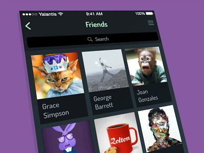 Contact Display Switch adaptive layout contacts ios mobile principle ui animation