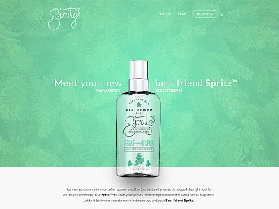 Spritz Landing Page design flat invison landing made with invision product web website