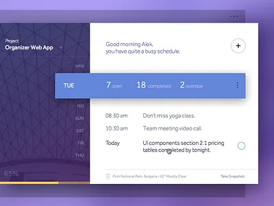 Day 010 - Task Manager App app clean concept desktop app magneticlab management organizer tool ui widget