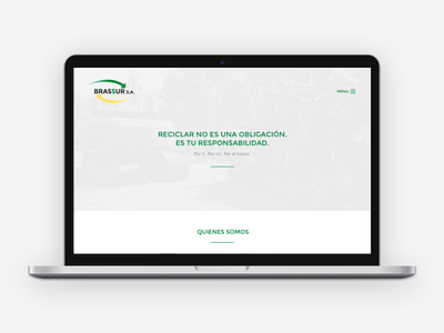 Brassur S.A. — Website clean enviroment home metal minimal recycle website
