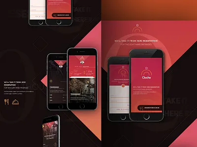Landing Page app check color desing food ios landing logo page web