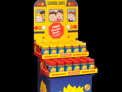SunButter School Safe Shipper Display display product design school safe shipper store display sunbutter
