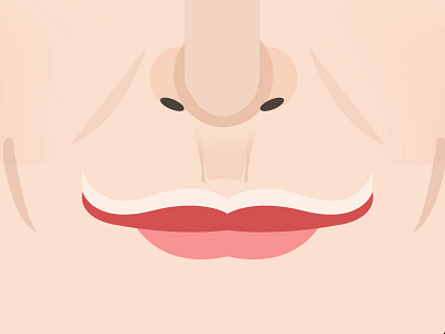 Catherine character clean face flat illustration portrait simple