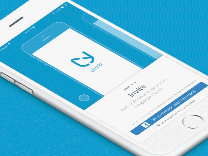 cluztr iOS app Walkthroughs connect design ios principle sketch ui ux walkthroughs