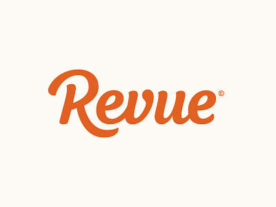 Revue calligraphy hand drawn hand lettering lettering logo logotype pencil sketch type typography word mark wordmark