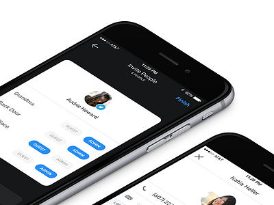 Invite people 2/People/Profile app application door invite ios iphone lock lockitron redesign ui users ux