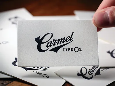 Carmel Type Co. Business Cards business cards ephemera ink lettering paper photography stamp stationery typography