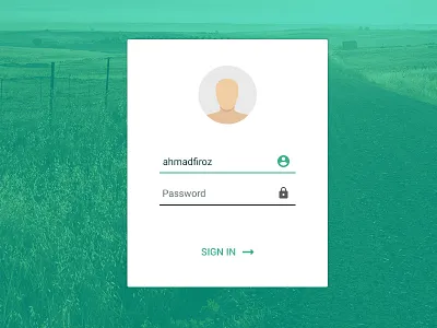 Login UI [Free] clean flat freebie login material minimal ui ux