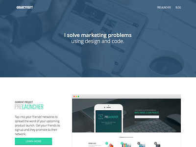 DarcyVoutt.com Home Page darcy voutt design home page marketing redesign