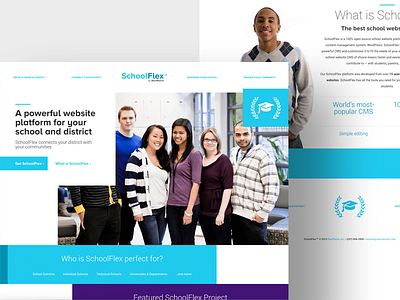 SchoolFlex branding interface photoshop school software web web design