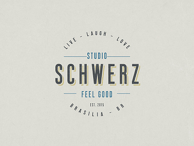 Dribble branding feel good hipster minimalist schwerz studio type typography