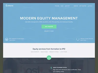 eShares homepage fintech guilloche hero homepage navigation