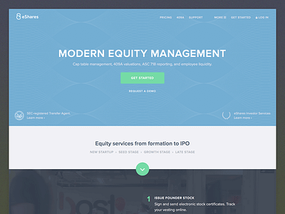 eShares homepage fintech guilloche hero homepage navigation