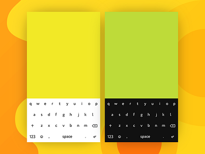 Keyboard System dark keyboard keys light system ui ux
