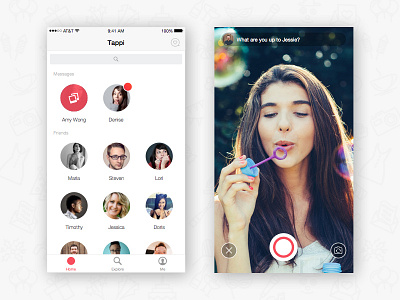 Tappi iOS app camera friends ios messaging photo tap tappi
