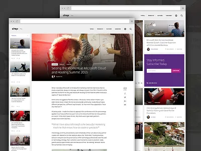 Citrix Blog article blog categories citrix grid interaction layout responsive tech web
