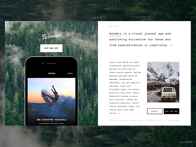 10102015 app design interactive phone photography type ui wonders