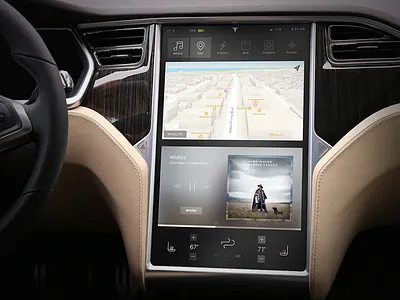 Tesla Dashboard Screen Concept car concept dashboard interface model s model x screen tesla ui ux