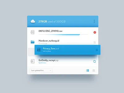 Cloud Upload Dialog - 4th shot blue cloud dialog drag hosting popup progress upload