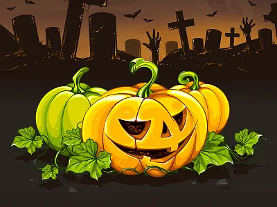 Halloween Vector Art art design halloween illustration poster pumpkin spooky template vecster vector