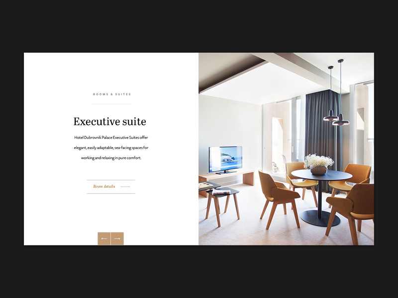 Luxury Hotels - Hotel details architecture black clean hotel minimal typography ui ux web