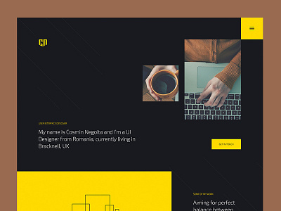 Final Version dark design final minimal personal portfolio ui web