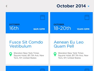 Event Calendar calendar clean date event flat location ui