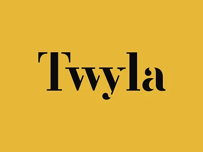 Twyla branding lettering logo typography