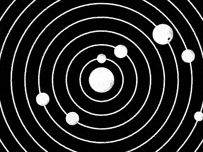 Solar System lines minimal planets simple solar system space texture