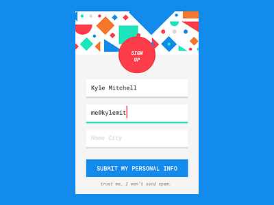 Daily UI 001 dailyui001
