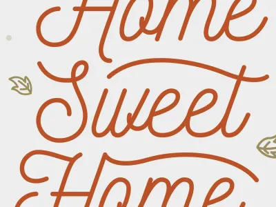 housewarming party invite peek design fall graphic homeowner house lettering type