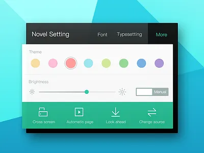 Day 001 Novel Setting app novel setting ui