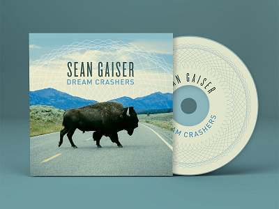 Dream Crashers album art buffalo cd artwork disc graphic design sean gaiser